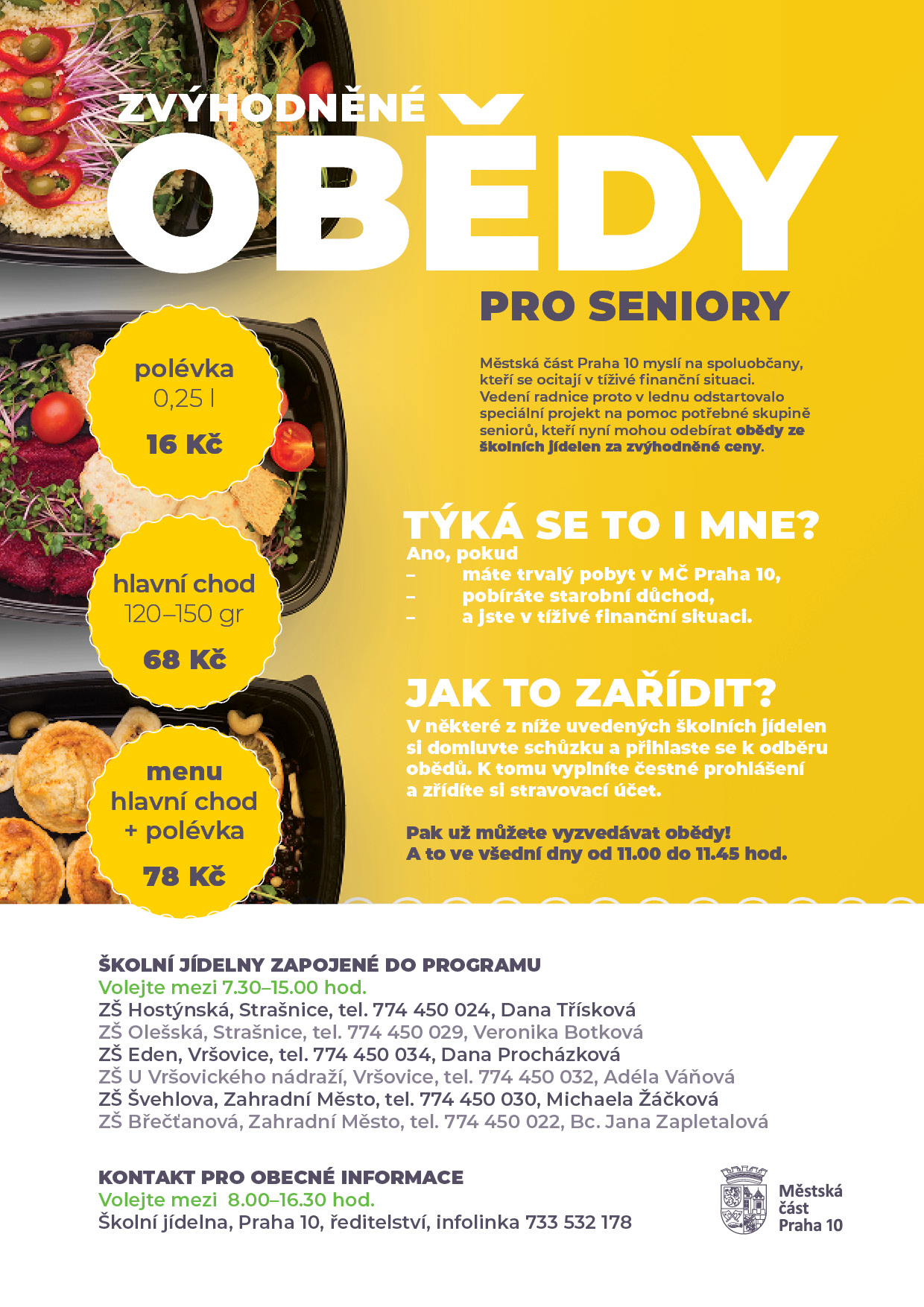 Zvýhodněné obědy